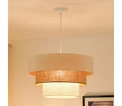 Lampy sufitowe - Brilagi -Żyrandol na lince DENVER LUNETA 1xE27/15W/230V śr. 45 beżowy/brązowy/kremowy - miniaturka - grafika 1