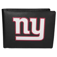 Portfele - Siskiyou Sports NFL męski New York Giants dwuskładany portfel duże logo jeden rozmiar czarny - miniaturka - grafika 1