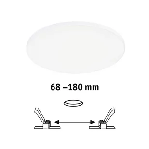 Paulmann Veluna Edge IP44 4 000K Ø 20cm - Oprawy, klosze i abażury - miniaturka - grafika 1