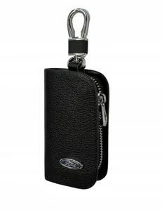 SKÓRZANE ETUI na klucze FORD logo KLUCZYK samochodowy ELEGANCKI brelok - Etui na klucze - miniaturka - grafika 1