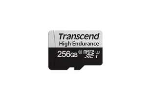 Transcend 350V 256 GB MicroSDXC Klasa 10 - Karty pamięci - miniaturka - grafika 1