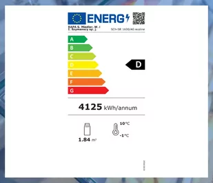 Szafa chłodnicza przeszklona SCh-SR 1600 /AG ECOline RAPA - Szafy i witryny chłodnicze - miniaturka - grafika 4