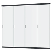 Kratki i pergole - Przesuwny panel szklany do pergoli ELEGANCE/DELUXE/FUSION 3.6m Anthracite - Gutroof - miniaturka - grafika 1