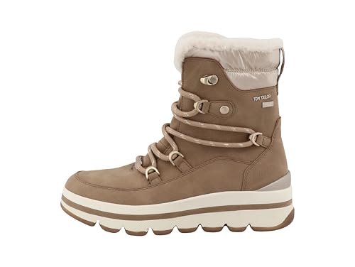 Tom Tailor Damskie 4290040009 śniegowce, dksand, 39 EU, Dksand, 39 EU