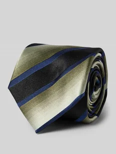 Krawat jedwabny z detalem z logo - Krawaty i muchy męskie - miniaturka - grafika 1