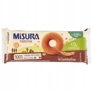 Ciastka - Oponki pełnoziarniste ciastka Ciambella Integrale Fibre extra 230g Misura - miniaturka - grafika 1
