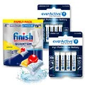 Baterie i akcesoria - Baterie everActive Pro Alkaline 240szt LR6 / AA, 240szt LR03 / AAA + Kapsułki Finish Quantum 135 sztuk - miniaturka - grafika 1