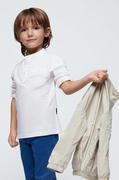 Bluzki dla chłopców - Mayoral longsleeve dziecięcy kolor biały gładki - miniaturka - grafika 1