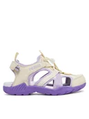 Buty dla dziewczynek - Reima Sandały Hiekalla 5400088A Beżowy - miniaturka - grafika 1