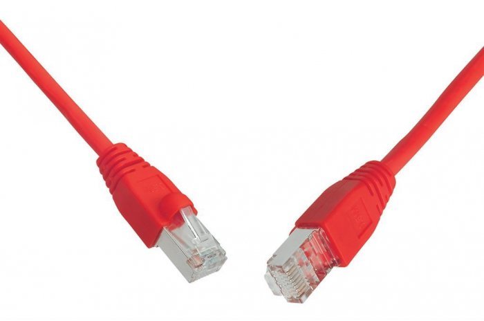 Solarix patchcord kat. 5e UTP PVC, osłonka nasuwana, 10m czerwony C5E-114RD-10MB