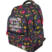 Plecaki - Grafoplás 37500707. Plecak szkolny, 3 przegrody, przenośna wyściełana przestrzeń, wzmocniona podstawa, 33 x 46 x 22,5 cm, kolekcja Be You, Enjoy, wielokolorowy, L, szkoła, Wielokolorowy, L, Szkoła - miniaturka - grafika 1