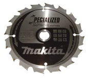 Tarcze do pił - Makita B-33037 piła tarczowa do cięcia drewna z gwoździami i sękami 165x20 mm 16 zębów T.C.T. Specialized - miniaturka - grafika 1