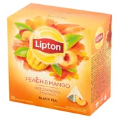 Herbata - Herbata ekspresowa Brzoskwinia-Mango Lipton 20t piramidka - miniaturka - grafika 1