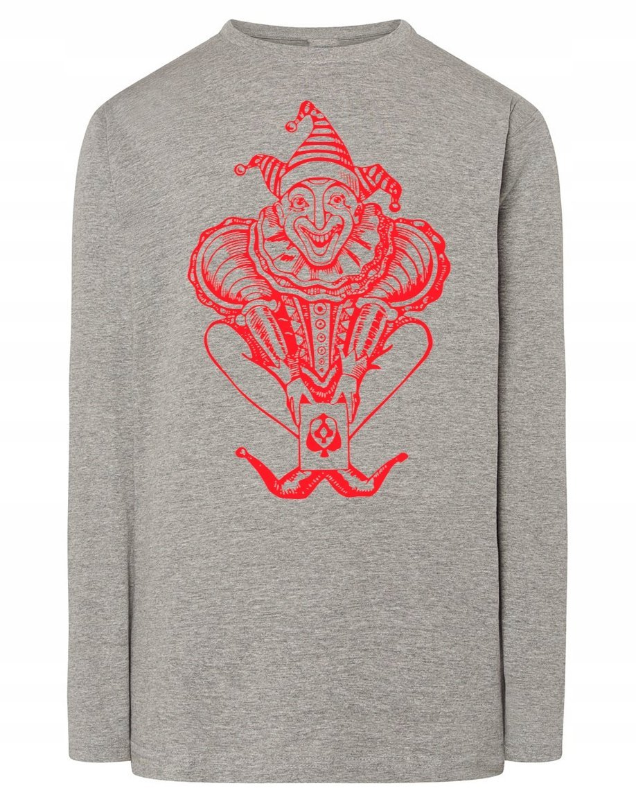 Longsleeve męski nadruk KLAUN JOKER r.XL
