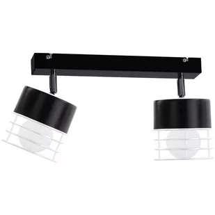KET Regulowana LAMPA sufitowa metalowa OPRAWA druciana biała czarna - Lampy sufitowe - miniaturka - grafika 1