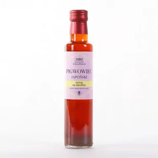 Syrop z Pigwowca Japońskiego na Miodzie "Pigwowiec Japoński Syrop na Miodzie | Handmade in Poland " z Polskiej Manufaktury Cieleśnica 230ml - Syropy i koncentraty owocowe - miniaturka - grafika 1