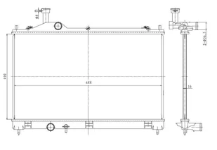 RADIATOR MITSUBISHI Outlander 2.0 13- - Układ chłodzenia - akcesoria - miniaturka - grafika 1