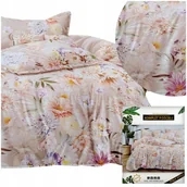 Pościel - Pościel 160x200 komplet 3 części bawełna satynowa DALWIN poszewki 70x80 - miniaturka - grafika 1