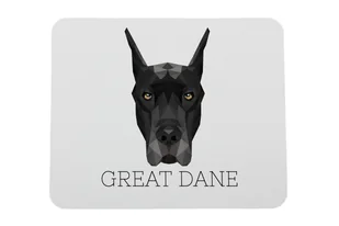 Dog niemiecki podkładka geometryczny Art-Dog - Podkładki pod mysz - miniaturka - grafika 1