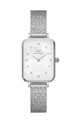 Zegarki damskie - Daniel Wellington zegarek Quadro 20x26 Lumine damski kolor srebrny - miniaturka - grafika 1