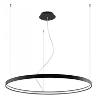 Lampy sufitowe - Czarna lampa wisząca LED ring S4-B41 - miniaturka - grafika 1