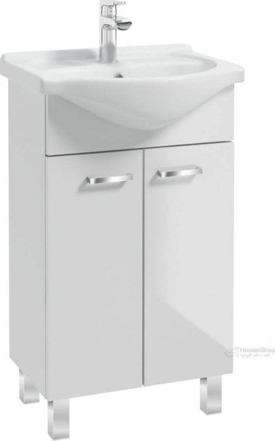 207-D-06006+1565 DEFTRANS KOMPLET GAMA LUMI 60 SZAFKA+UMYWALKA FRONT BIAŁY POŁYSK, UCHWYT CHROM // DEF.207-D-06006+1565