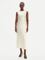 Sukienki - PINKO Sukienka koktajlowa Amico 105011 A2BU Beżowy Regular Fit - miniaturka - grafika 1