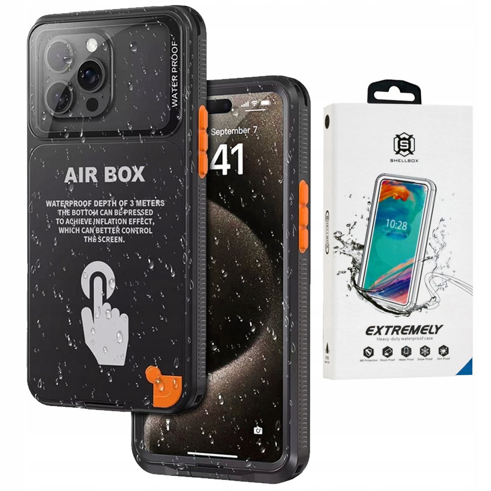 Wodoszczelne etui na telefon ShellBox IP68 do nurkowania ochrona 360