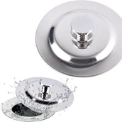 Korki do umywalek - Uniwersalny korek do wanny – korek do zlewu kuchennego ze stali nierdzewnej – do kuchni, łazienki i pralni - miniaturka - grafika 1