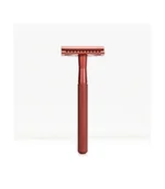 Maszynki do golenia i wkłady - Wielorazowa maszynka do golenia na żyletki, Czerwona, Bambaw - miniaturka - grafika 1