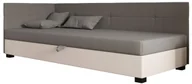 Inne meble do sypialni - Jednoosobowy tapczan z bokami jasny szary + ecru P8-M51 - miniaturka - grafika 1