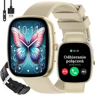Smartwatch - Gravity T18-7 PROF Beżowy, Czarny - miniaturka - grafika 1