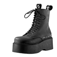 Botki damskie - trzewiki damskie ALTERCORE czarne (AUREN VEGAN NUBUCK BLACK)-38 - miniaturka - grafika 1