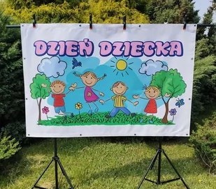 Dzień Dziecka- Baner do szkoły i przedszkola - Pomoce naukowe - miniaturka - grafika 1