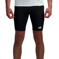 Spodnie sportowe męskie - Spodenki New Balance MS33283BK - czarne - miniaturka - grafika 1
