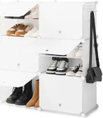 Szafki na buty - Przenośny modułowy stojak na buty InnovaGoods biały - 36 par - miniaturka - grafika 1