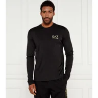 Koszulki męskie - EA7 Longsleeve Slim Fit - miniaturka - grafika 1