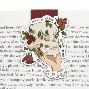 Zakładka magnetyczna do książki, Shakespeare, Czaszka - Zakładki do książek - miniaturka - grafika 1