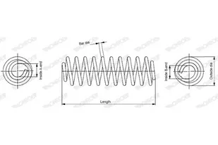 MONROE Sprężyna zawieszenia MONROE SE2904 - Sprężyny zawieszenia - miniaturka - grafika 1