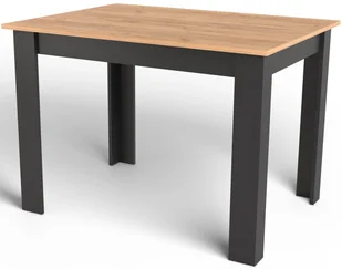 Nowoczesny stół do salonu dąb craft + czarny F3-D99 - Stoły - miniaturka - grafika 1