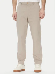 Calvin Klein Jeans Chinosy LV040EM628 Beżowy Slim Fit - Spodnie męskie - miniaturka - grafika 1