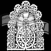 Scrapbooking - Szablon, frywolitka, 30,5 cm - miniaturka - grafika 1