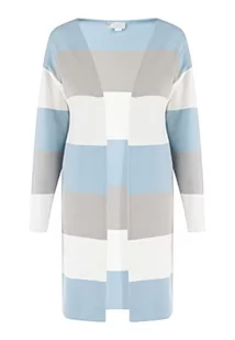 RISA Otwarty dzianinowy kardigan damski 25825338, jasnoniebieski wielokolorowy, M-L - Swetry damskie - miniaturka - grafika 1