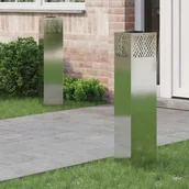 Lampy ogrodowe - vidaXL Słoneczna LED lampa na ścieżkę Jodełka 2 pcs Galwanizowany - miniaturka - grafika 1