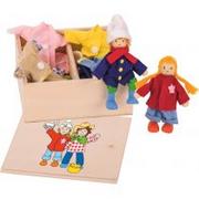 Figurki dla dzieci - Goki Laleczki w skrzyneczce z ubraniami 51557 - miniaturka - grafika 1