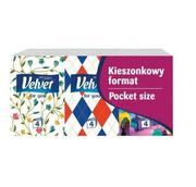 Chusteczki higieniczne - VELVET Chusteczki higieniczne 4-warstwowe MINI, 7 x 6 szt - miniaturka - grafika 1