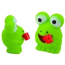 Żaba gumowa z wysuwanym językiem zielona 7cm - Figurki dla dzieci - miniaturka - grafika 1