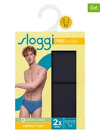 Majtki męskie - Sloggi Slipy (2 pary) w kolorze czarnym - miniaturka - grafika 1
