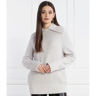 Patrizia Pepe Sweter | Regular Fit | z dodatkiem wełny - Swetry damskie - miniaturka - grafika 1