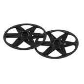 Kije trekkingowe - Viking Duże talerze do kijków na puch 7007 09 Czarny - miniaturka - grafika 1